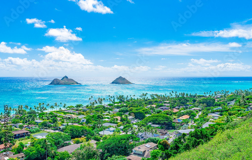 ハワイ　オアフ島カイルア・ラニカイビーチ「天国の海」