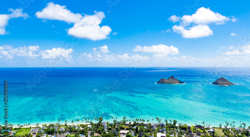 ハワイ オアフ島カイルア・ラニカイビーチ「天国の海」