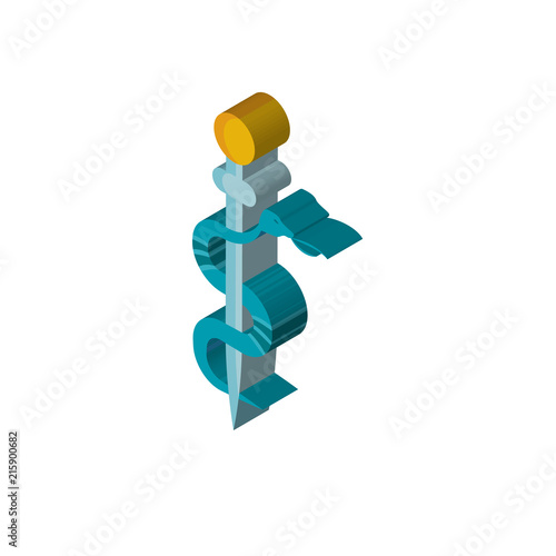 Medicine isometric right top view 3D icon
