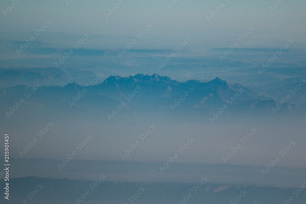 Mountains of Egypt, taken off the window of the plane