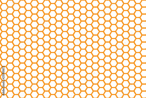 Honeycomb seamless background. Simple seamless pattern of bees honeycomb. Illustration. Vector print.