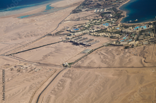 Mountains of Egypt, taken off the window of the plane