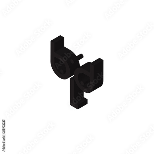 dLd isometric right top view 3D icon photo