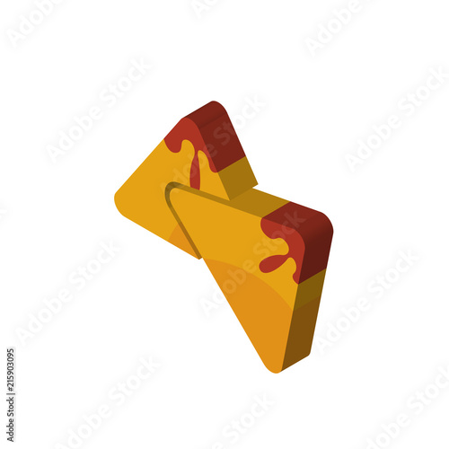 samosa isometric right top view 3D icon