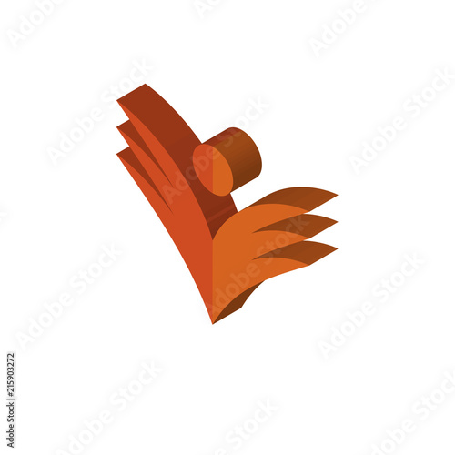 ganpati isometric right top view 3D icon