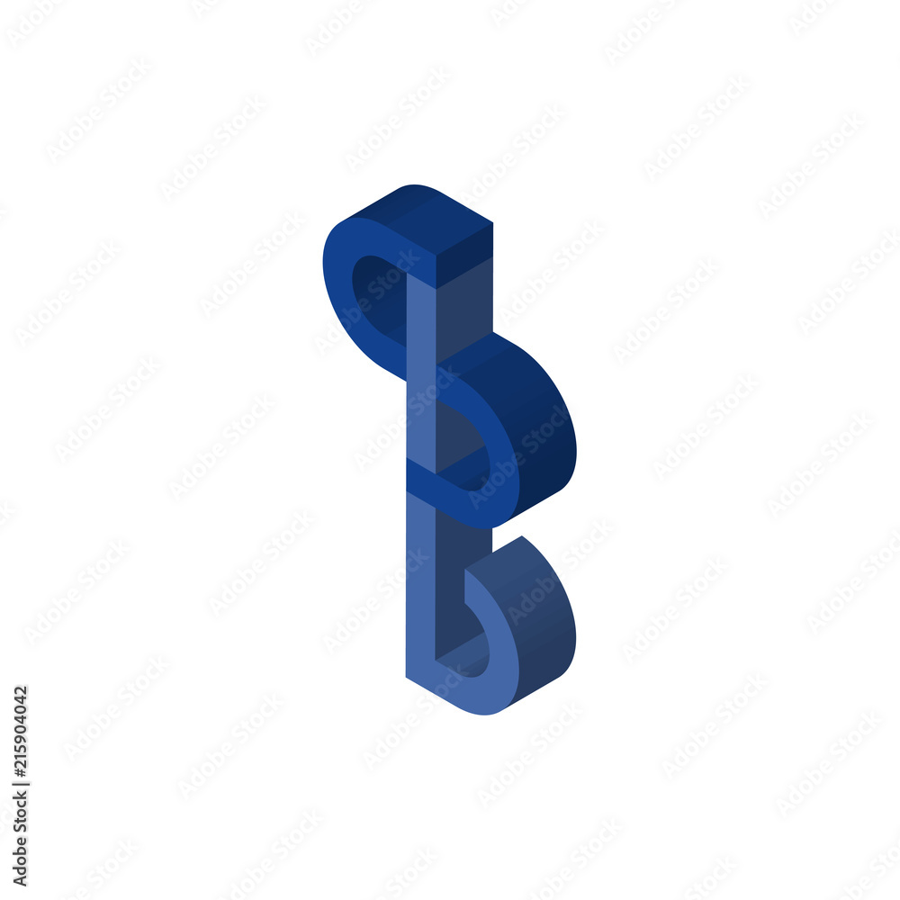 bs isometric right top view 3D icon bs isometric right top view 3D icon
