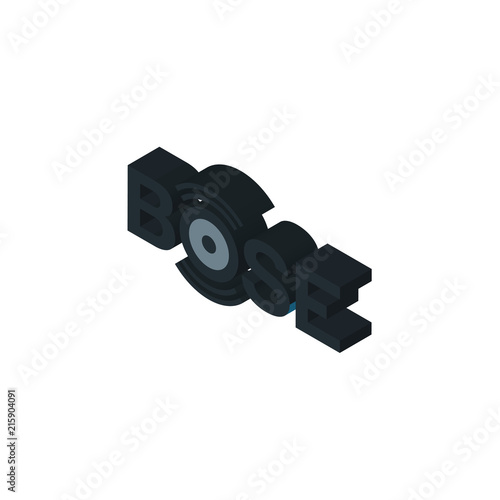 bose isometric right top view 3D icon photo