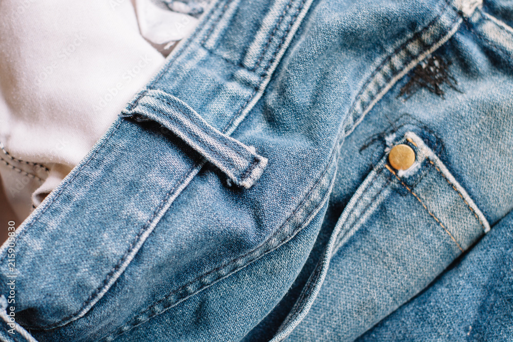 Fototapeta premium Fine Detail Of Denim