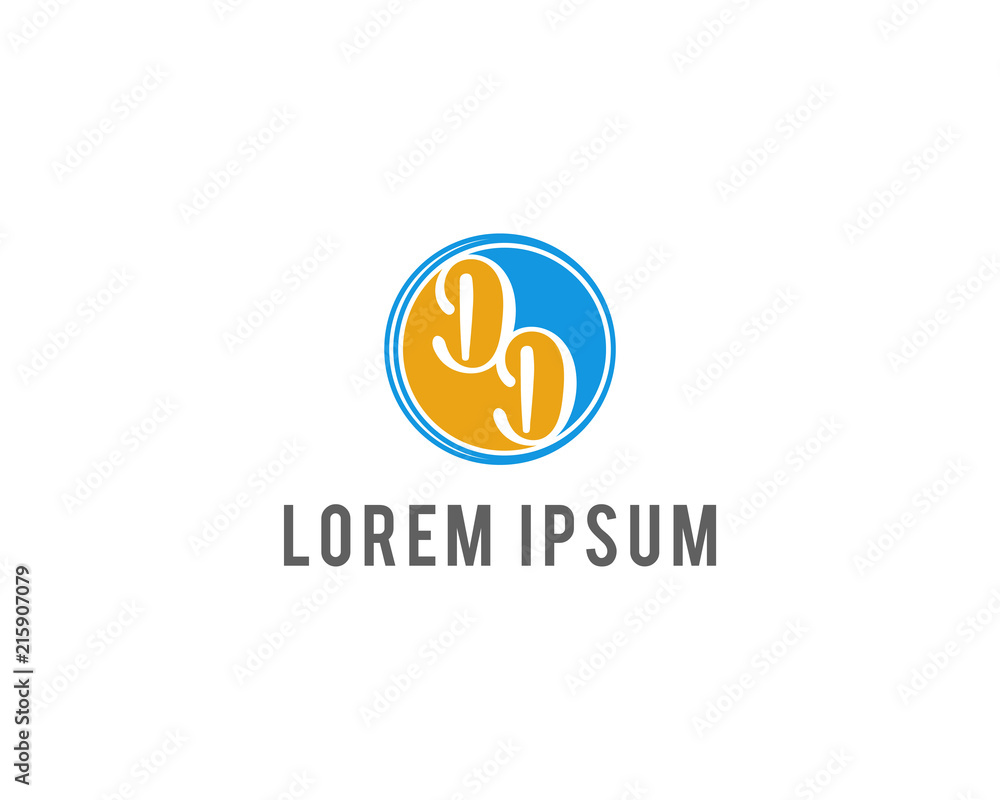 Fototapeta premium Letter D logo template vector illustration