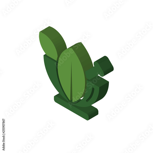 ayurvedic isometric right top view 3D icon