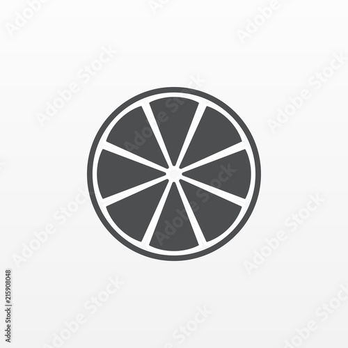 Lemon icon isolated on background. Modern flat pictogram, business, marketing, internet concept.
