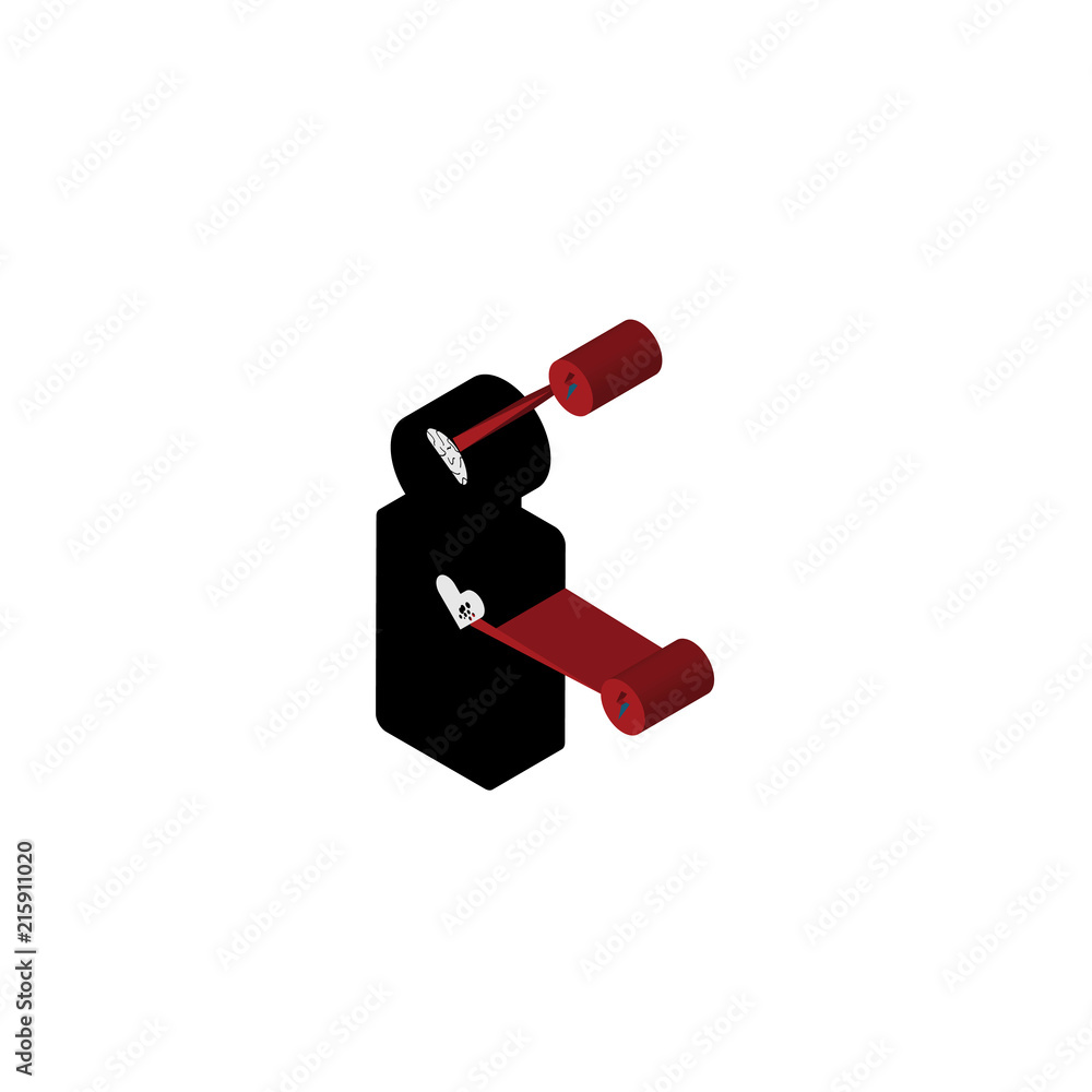 symptoms isometric right top view 3D icon symptoms isometric right top view 3D icon