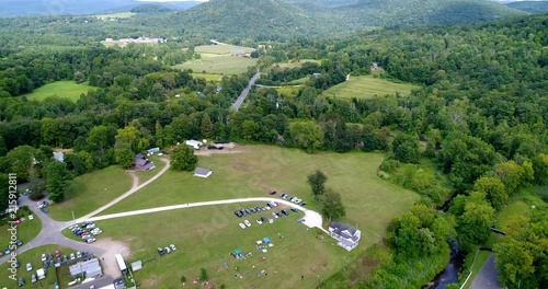 CT TRACK PAN UP GREEN HILLS AND ROAD1 photo