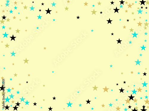 Rainbow Stars Confetti Vector Magic Cosmic Garland. Magic Christmas Lights, Gamour Sparkles, Glitter for Birthday Party Celebration. New Year Holiday Falling Down Stars Confetti, Festival Fireworks.