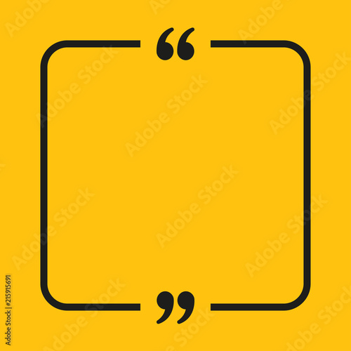 Square Speech Bubble Quote. Speech Qoute Object.