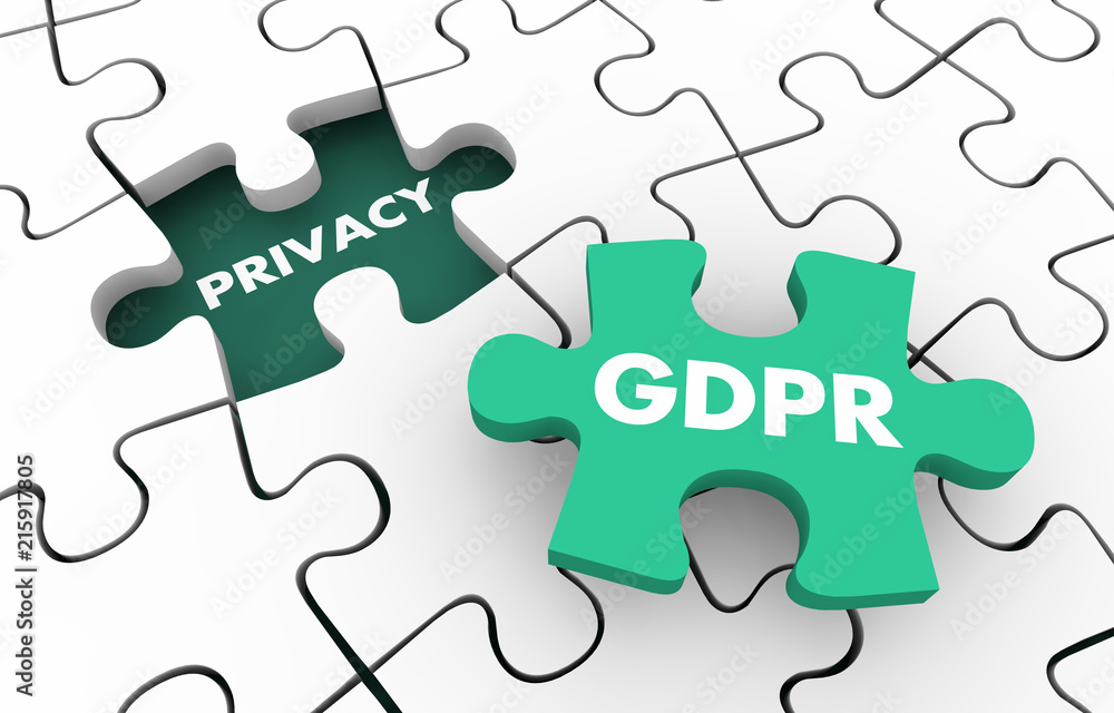 GDPR Privacy Rules Regulations Compliance Puzzle 3d Illustration GDPR Privacy Rules Regulations Compliance Puzzle 3d Illustration