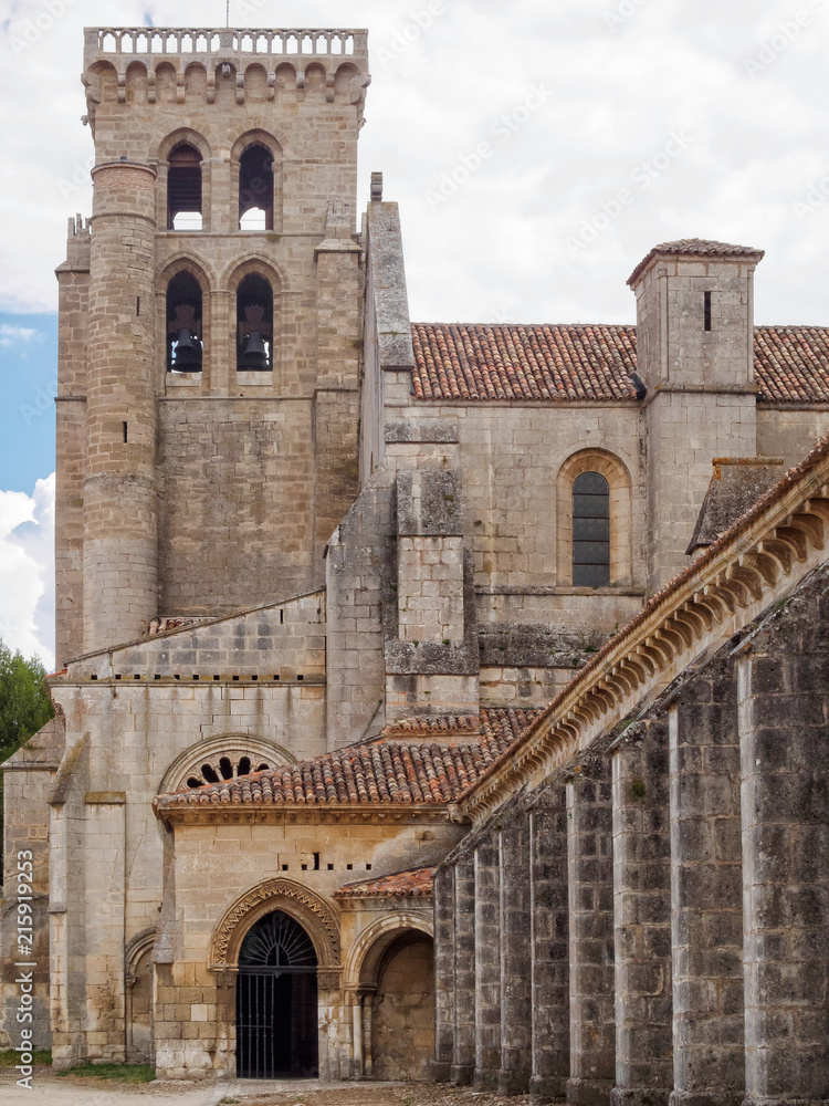 Bell tower of the Abbey of Santa Maria la Real de Las Huelgas - Burgos, Castile and Leon, Spain