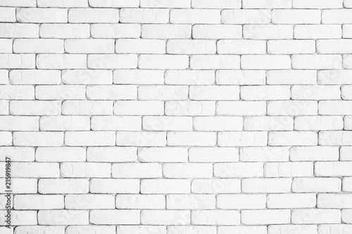 White brick wall Texture Design. Empty white brick Background for Presentations and Web Design. A Lot of Space for Text Composition art image, website, magazine or graphic for design.