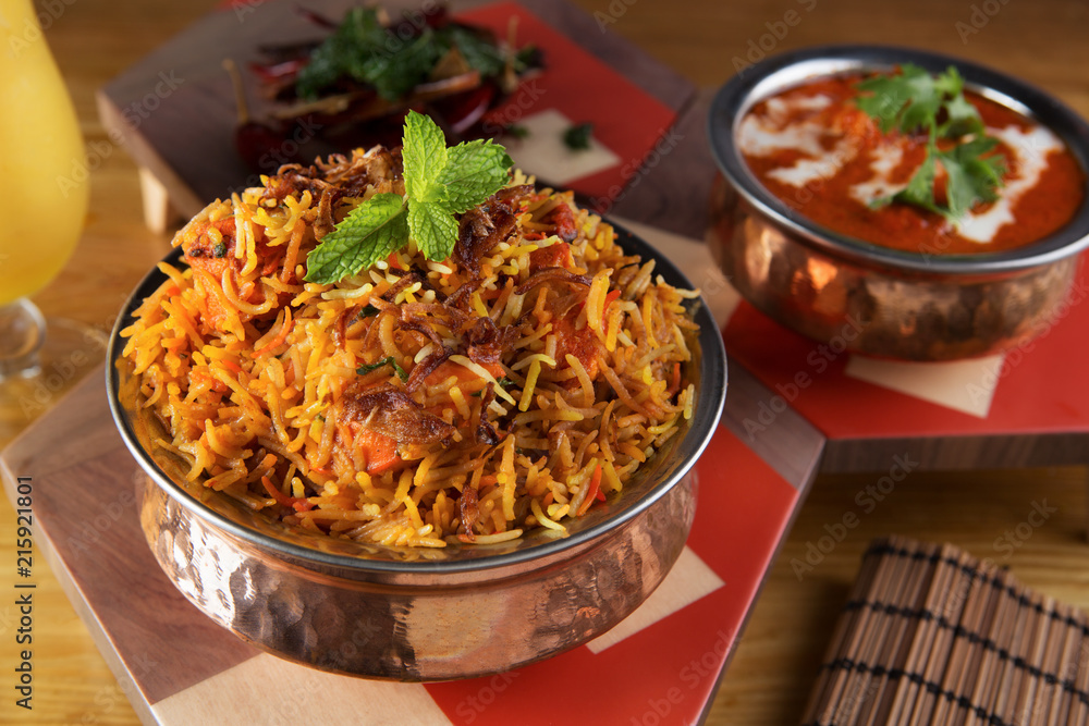Biryani Indian Meal Stock Photo | Adobe Stock