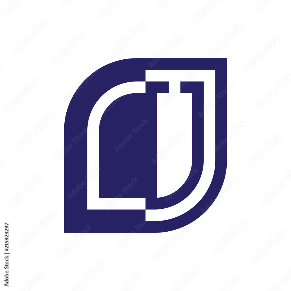 LU initial letter emblem logo negative space LU initial letter emblem logo negative space