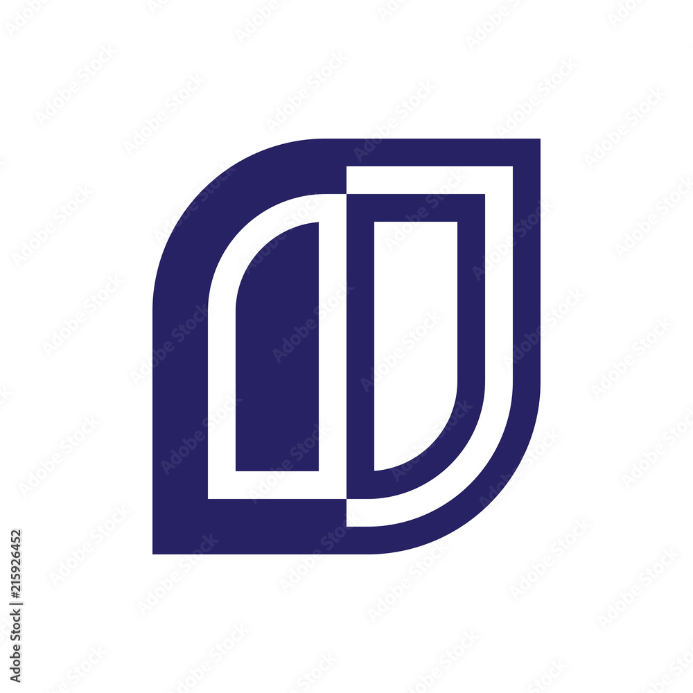OO initial letter emblem logo negative space OO initial letter emblem logo negative space