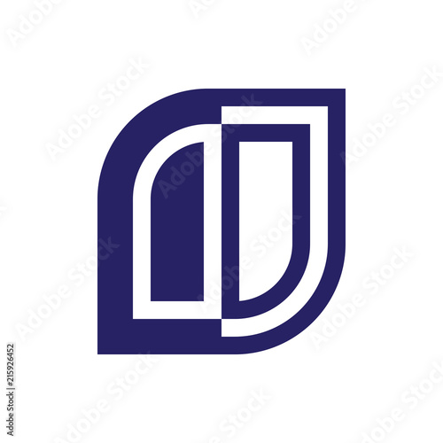 OO initial letter emblem logo negative space