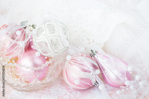Christmas decoration in whi...