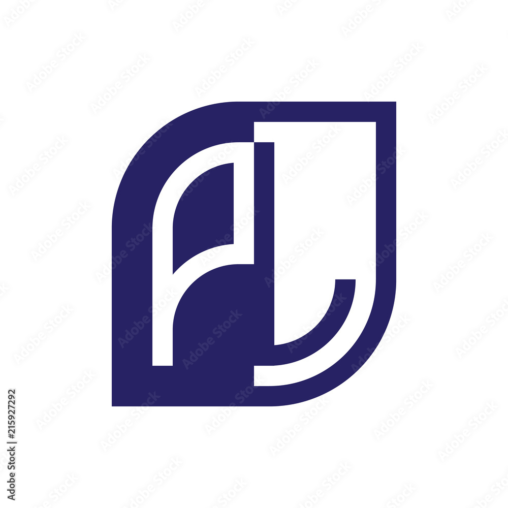 PL initial letter emblem logo negative space PL initial letter emblem logo negative space