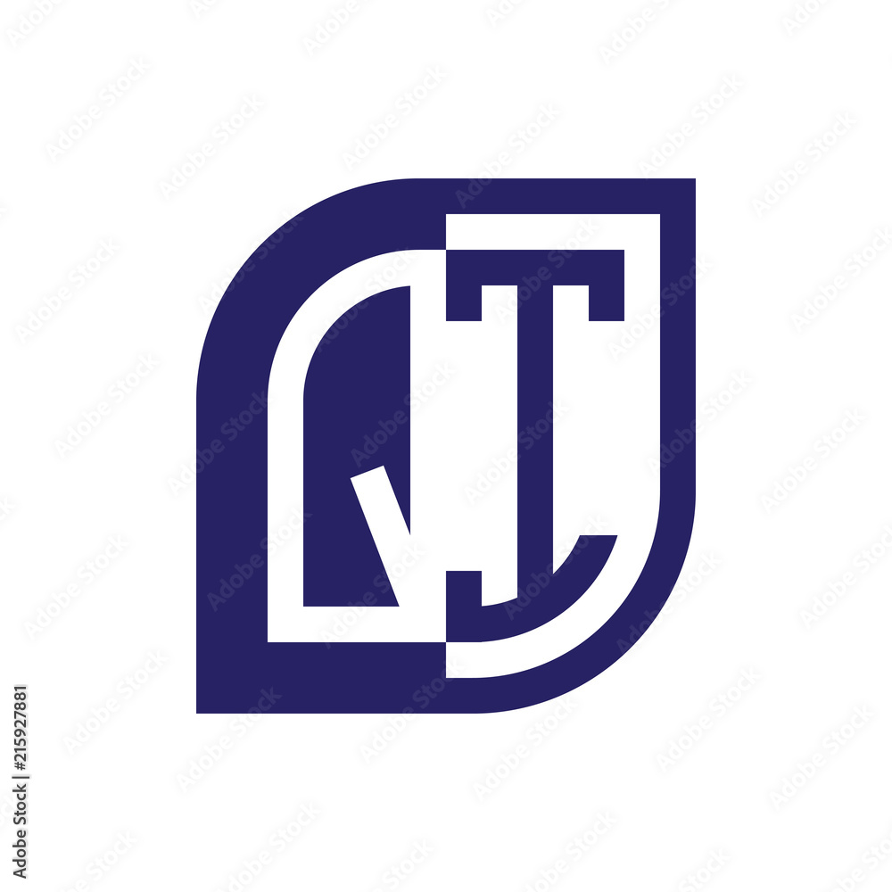 QI initial letter emblem logo negative space QI initial letter emblem logo negative space
