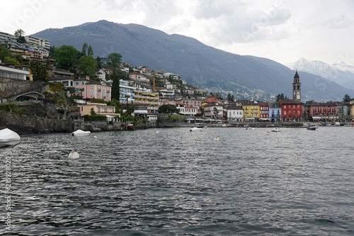 Insel Brissago auf lago Maggiore in S  d Schweiz im Sommer