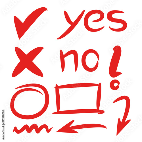 check mark and arrows