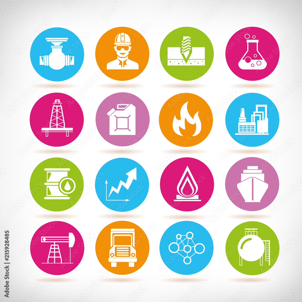 oil and gas icons oil and gas icons