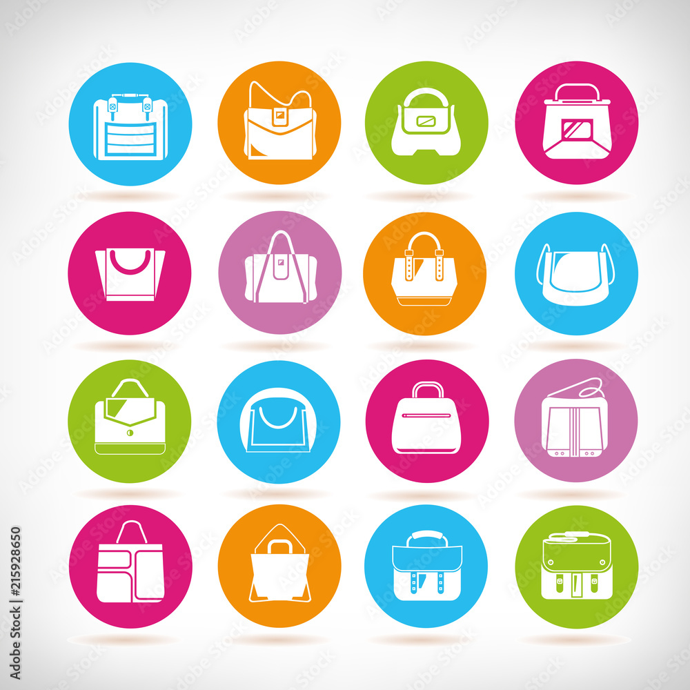 fashion bag icons fashion bag icons