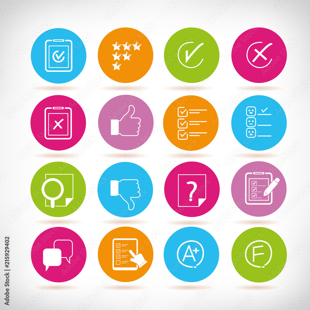 questionnaire and survey icons, vote icons questionnaire and survey icons, vote icons