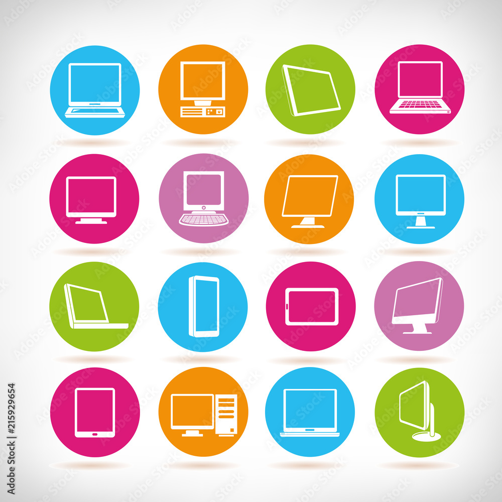 computer icons, electronic device icons