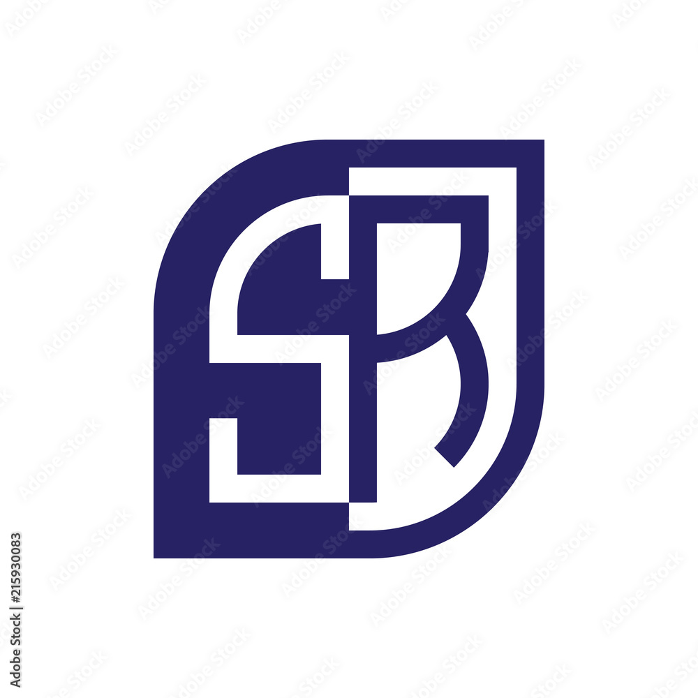 SR initial letter emblem logo negative space SR initial letter emblem logo negative space