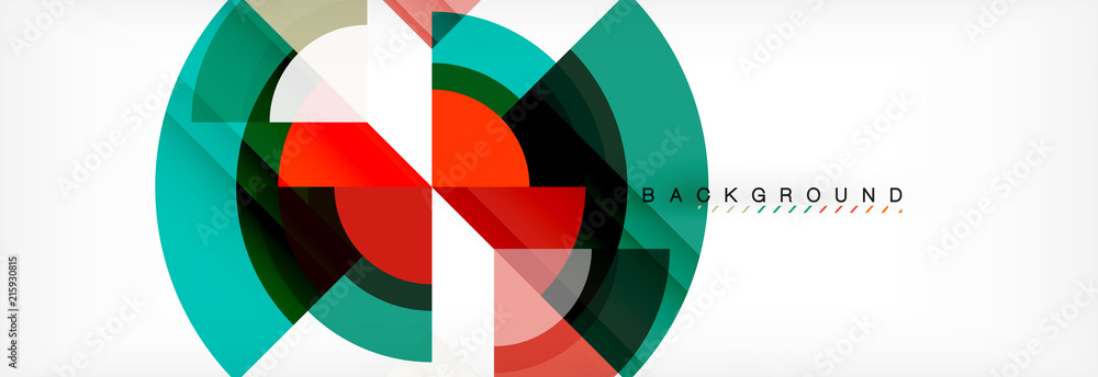 Vector circular geometric abstract background Vector circular geometric abstract background