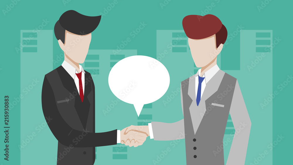Businessmen are making agreement Businessmen are making agreement
