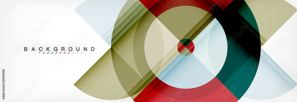 Vector circular geometric abstract background Vector circular geometric abstract background