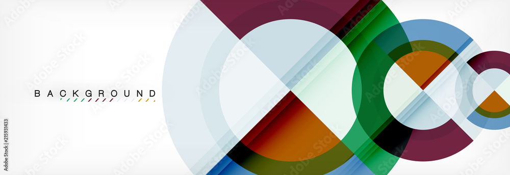 Vector circular geometric abstract background Vector circular geometric abstract background