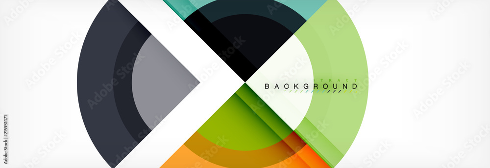 Vector circular geometric abstract background Vector circular geometric abstract background