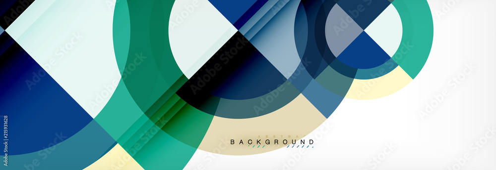 Vector circular geometric abstract background Vector circular geometric abstract background