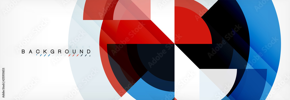 Vector circular geometric abstract background Vector circular geometric abstract background