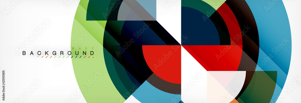 Vector circular geometric abstract background Vector circular geometric abstract background