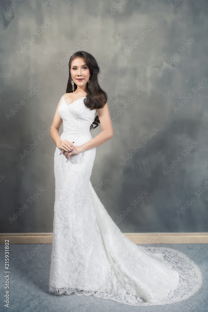 Beautiful woman in bride dress , Bride fashion Beautiful woman in bride dress , Bride fashion