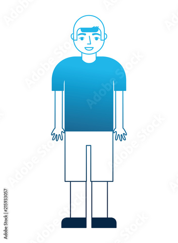  young boy character in short pants and shirt