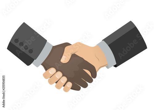 Handshake of businessmen. Flat pattern. Vector illustration. Business concept Handclasp