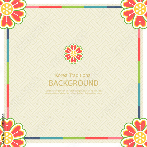Korean tradition pattern background.