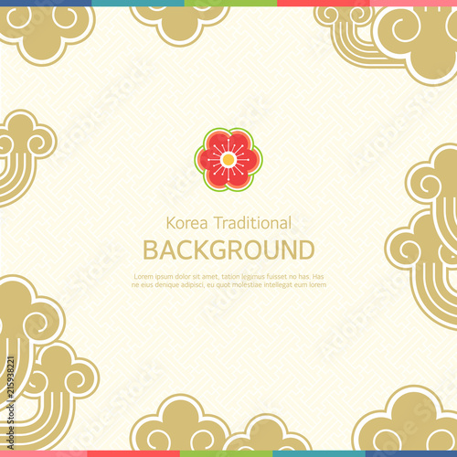 Korean tradition pattern background.