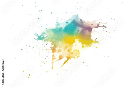 カラフルな水彩絵の具のしぶき 青 紫 黄色 オレンジ Stock Illustration Adobe Stock カラフルな水彩絵の具のしぶき 青 紫 黄色 オレンジ Stock Illustration Adobe Stock
